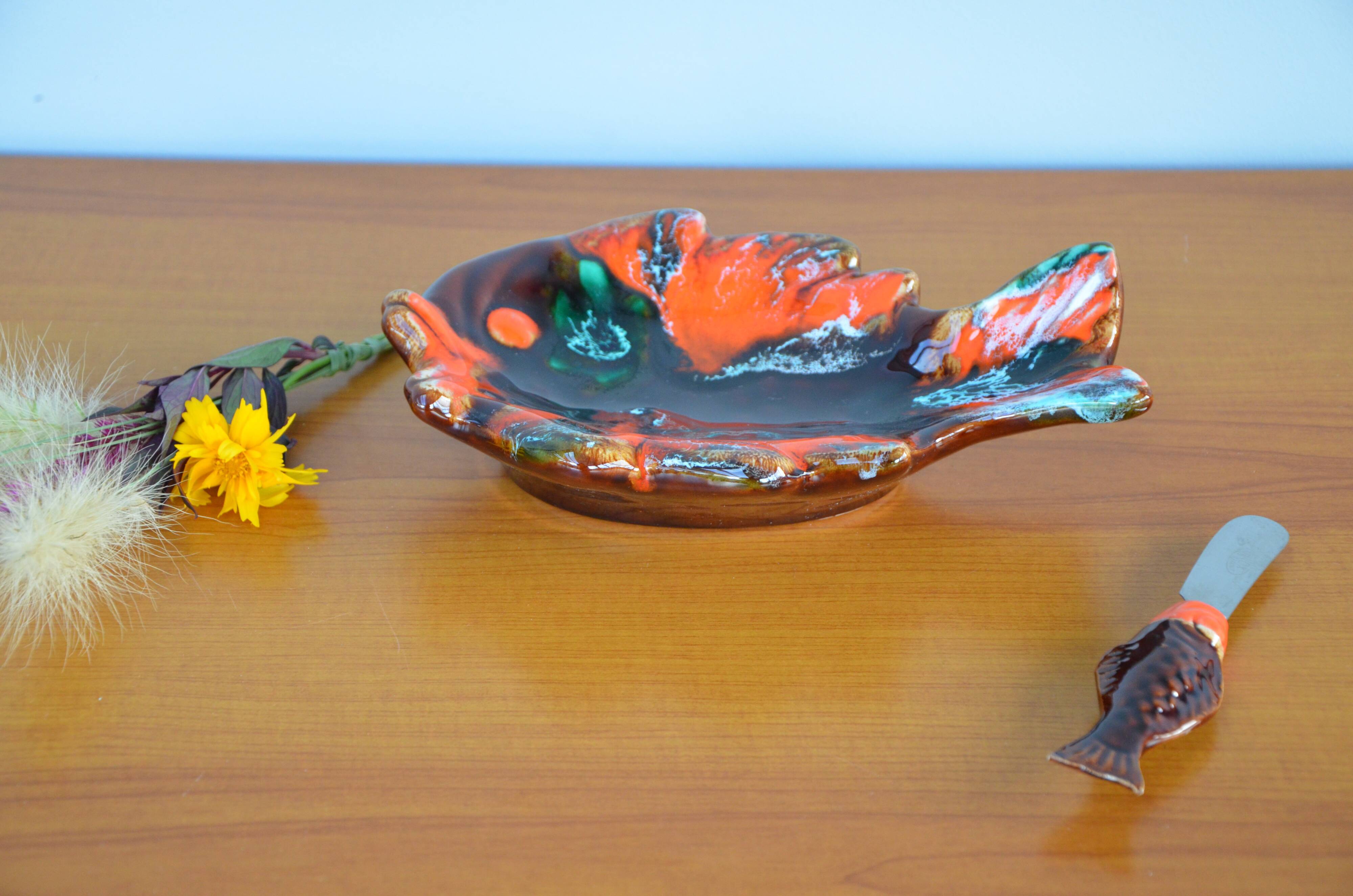 Vallauris style butter dish