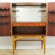 Rare armoire à cocktails/boissons vintage du milieu du siècle par AB Forenade Mobelfabrik