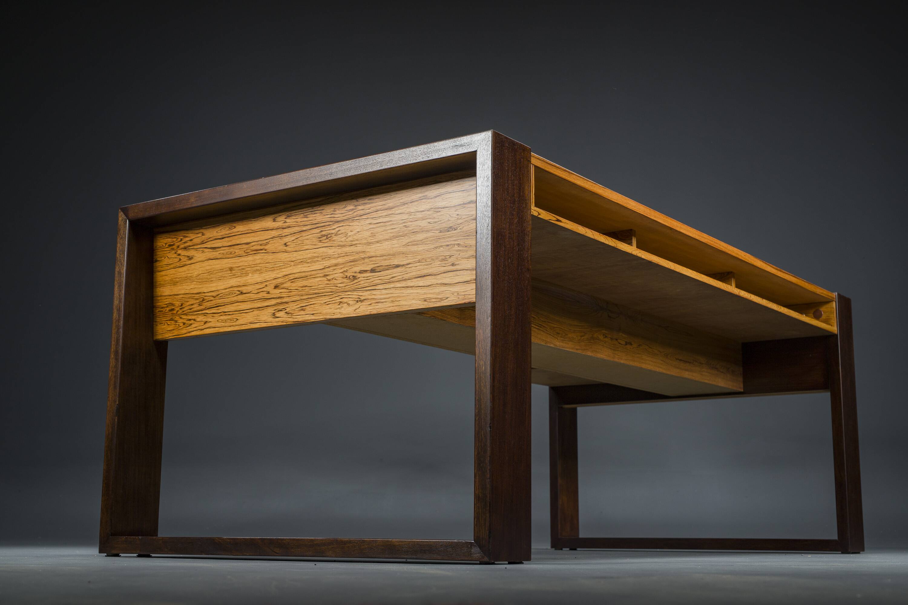 Vintage Rosewood Executive Desk, 1960s
