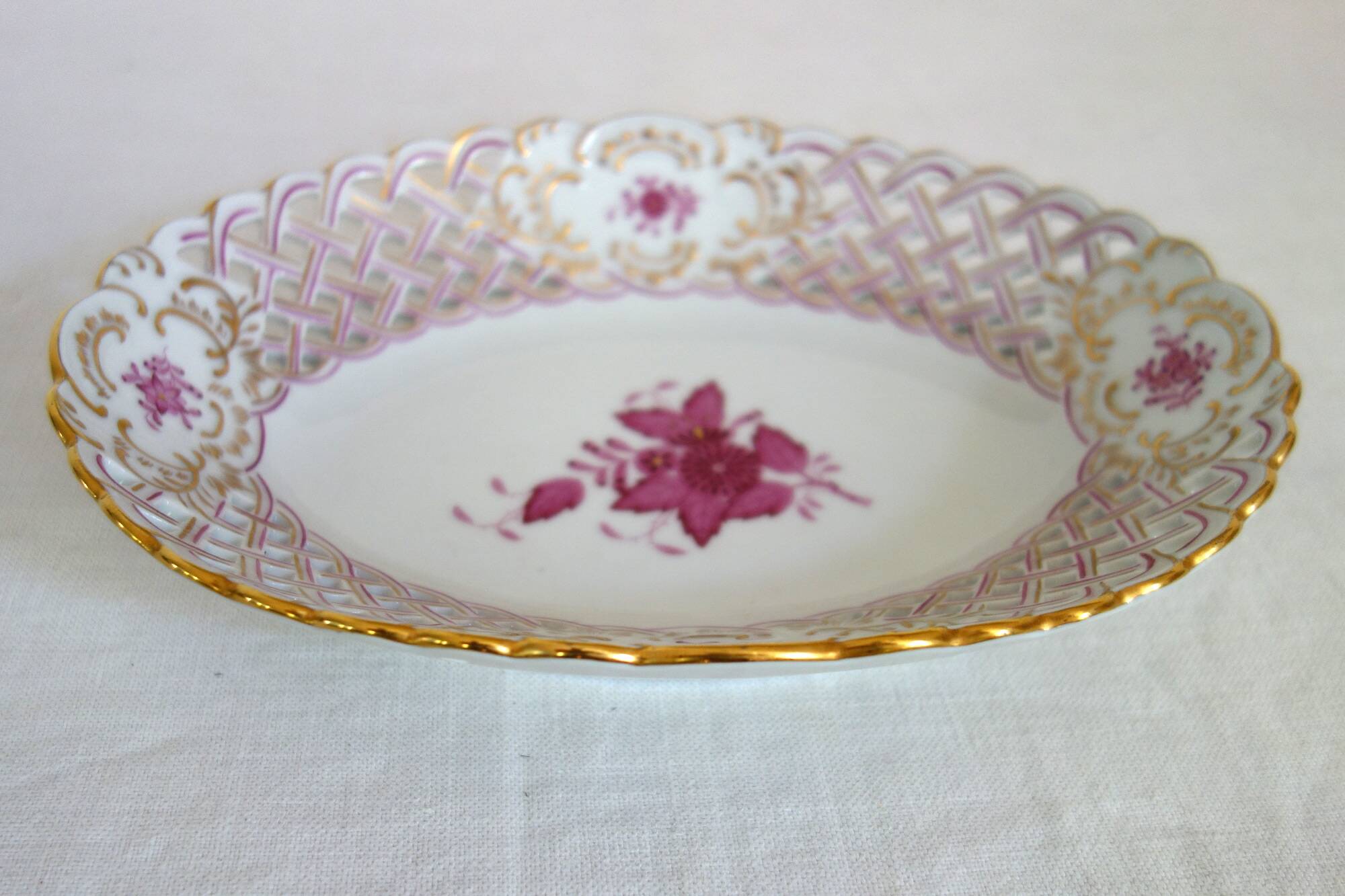 Openwork porcelain cup, Herend factory, Hungary