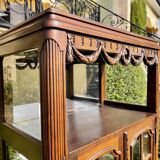 Music cabinet in walnut style Louis XVI