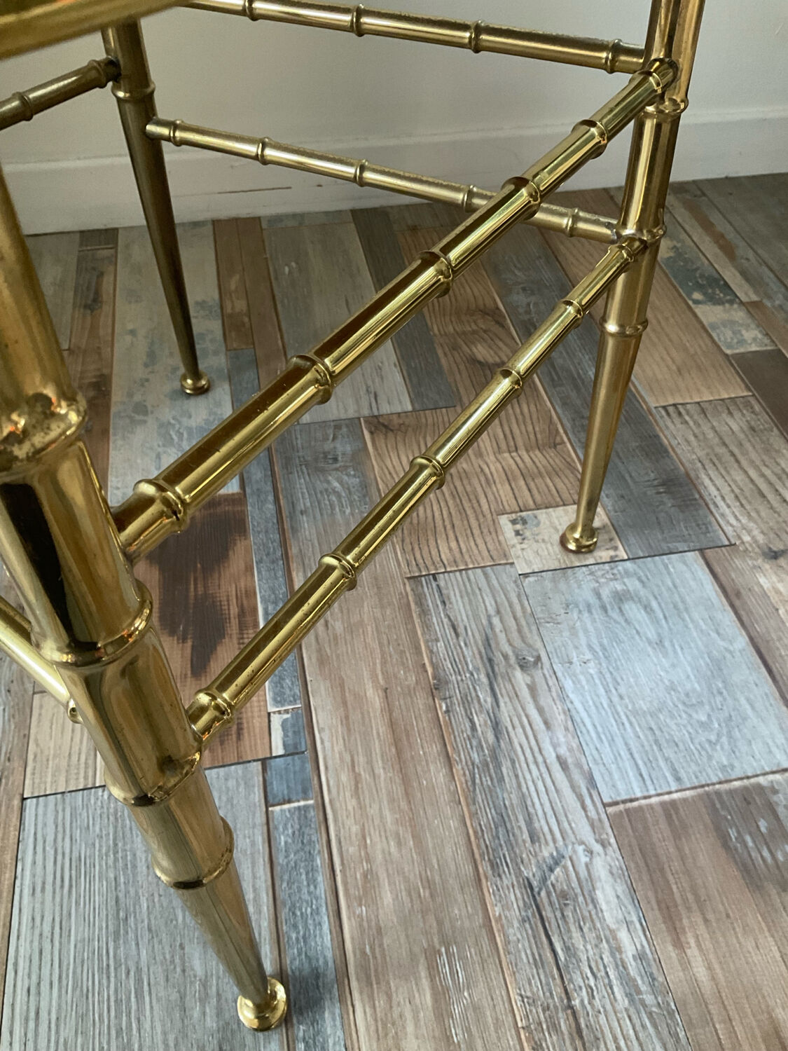 1960s-70s brass Chiavari chair