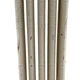 Set of three old radiators with flowered blades in cast iron 20th century