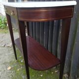 Louis XVI-style mahogany and marble console