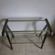 Mahogany and glass side table