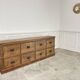Antique 1920s workshop cabinet with drawers