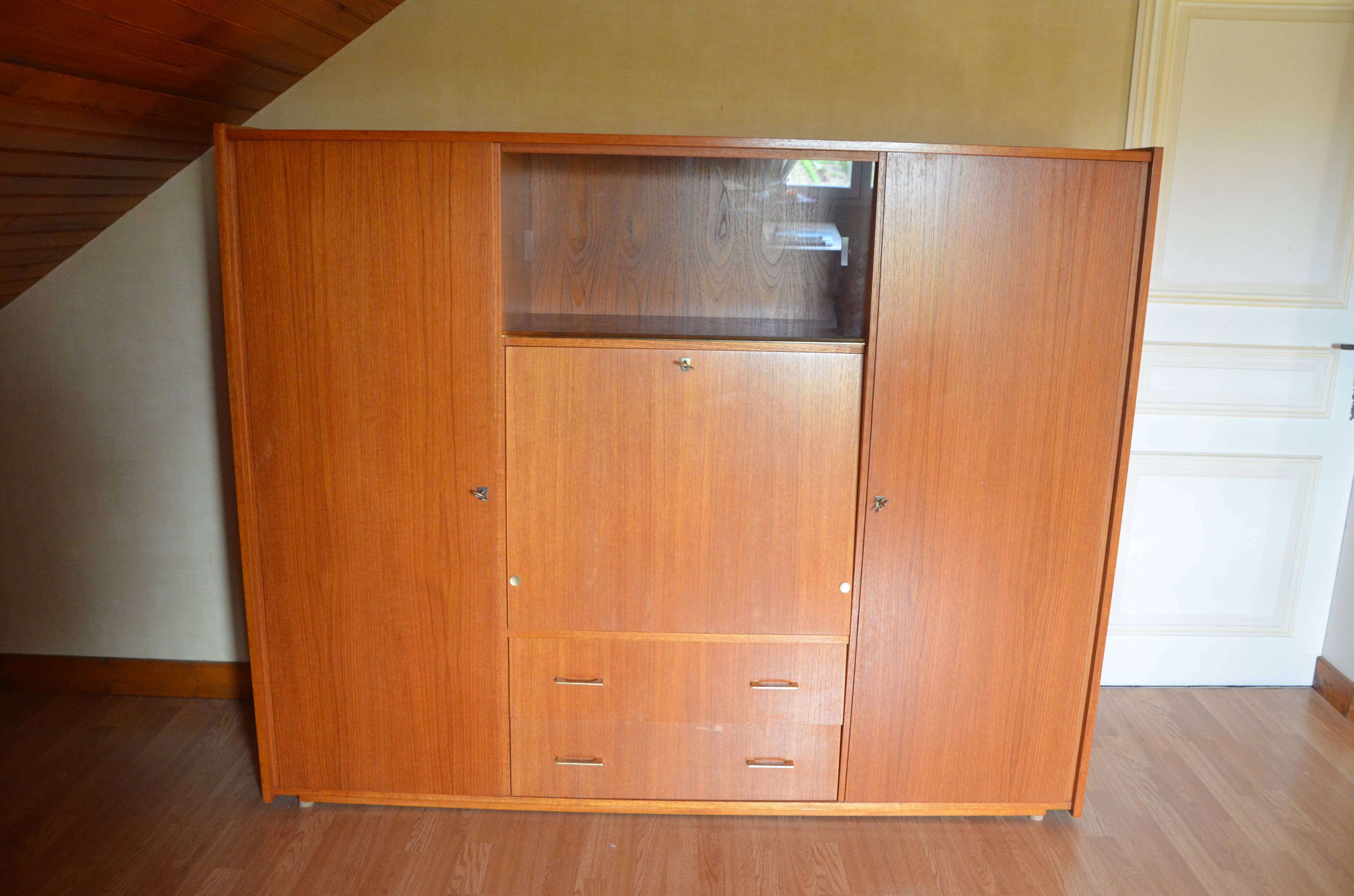 Vintage secretary cabinet