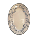 Oval dish or large ravier in earthenware Sarreguemines model Mozart