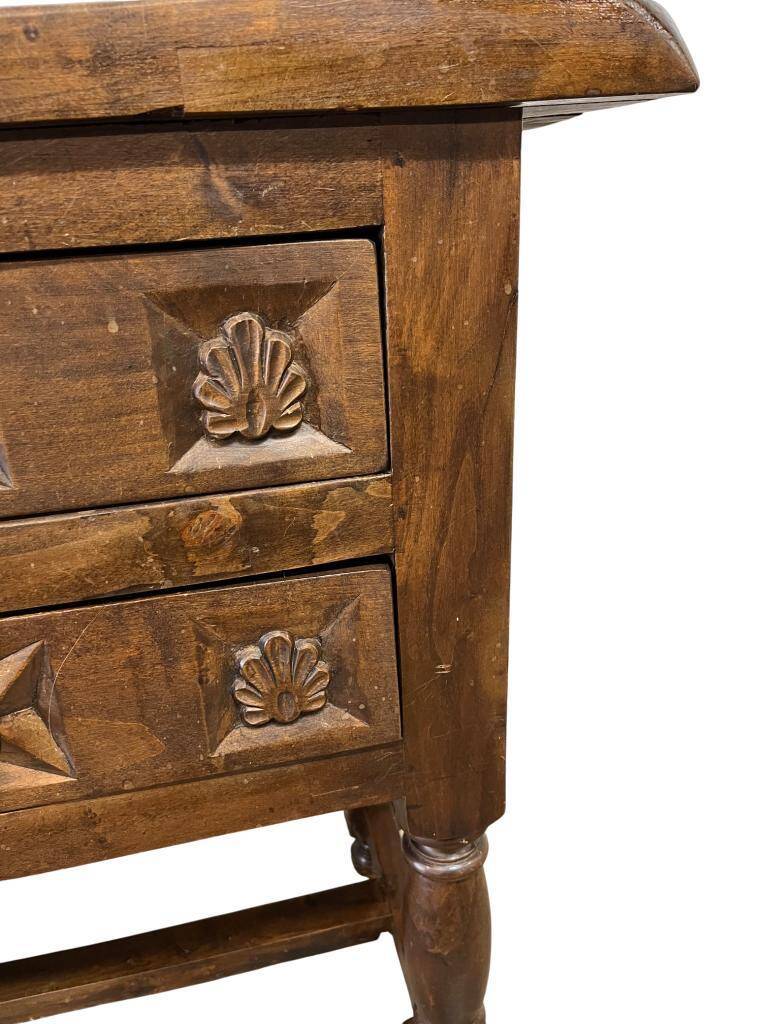 Armoire / console / commode brutaliste vintage en bois