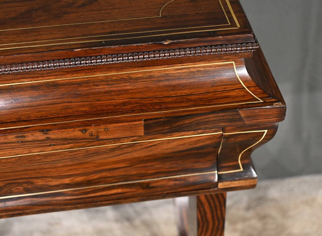 Rosewood work table, Napoleon III style, Maison Roll, Fg. St Antoin