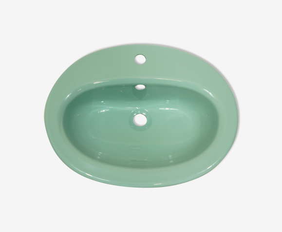 Lavabo vintage vert mint