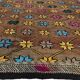 Tapis anatolien vintage géométrique Oushak