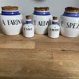 Biot earthenware lot of five pieces Corsican edition, very rare.
