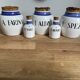 Biot earthenware lot of five pieces Corsican edition, very rare.