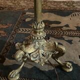 Floor lamp with adjustable height in bronze XIXth style Restoration feet claws