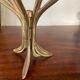 Brass flower candlestick