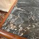 Art Deco walnut and black marble commode from the 1960s.