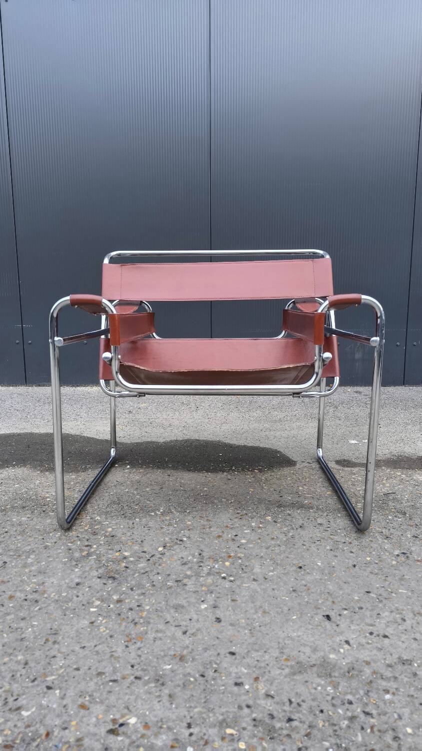 Fauteuil wassily B3 vintage par Marcel breuer