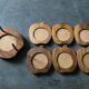 Series 6 vintage teak coasters