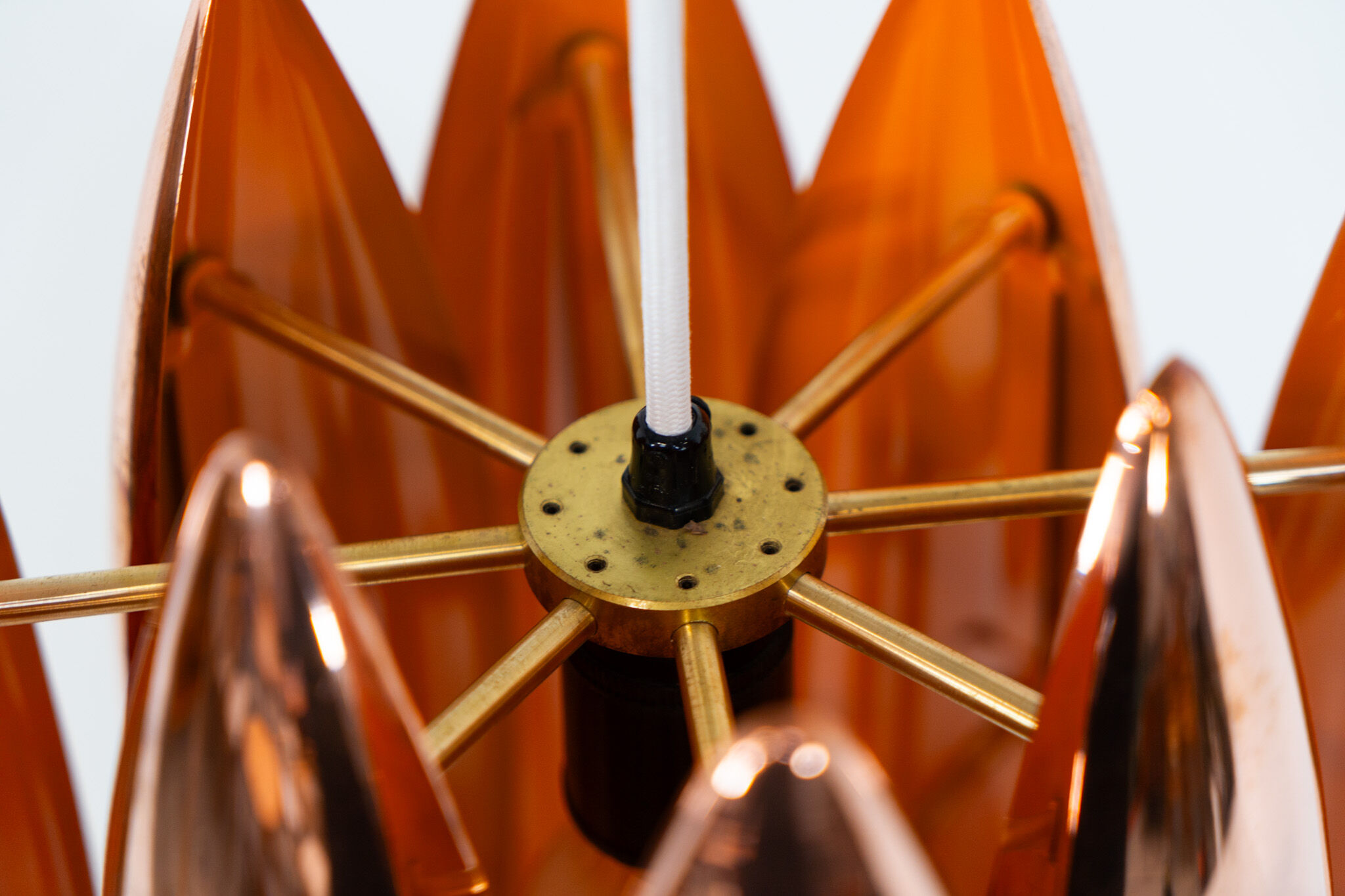 Copper “Kastor” pendant by Jo Hammerborg