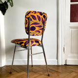 Re-carpeted vintage chair