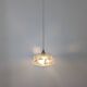 Vintage pendant light in molded glass and brass