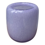 Vase Lancel en verre moucheté mauve