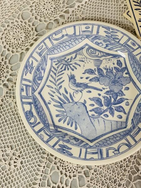 Gien blue bird flat plate