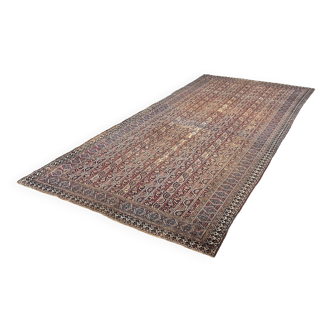 Ancient Oriental Carpet Meshed Khorassan Iran: 4.90 X 2.30 Meters