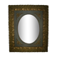 Former wooden frame and brass ornament, from the 19th century