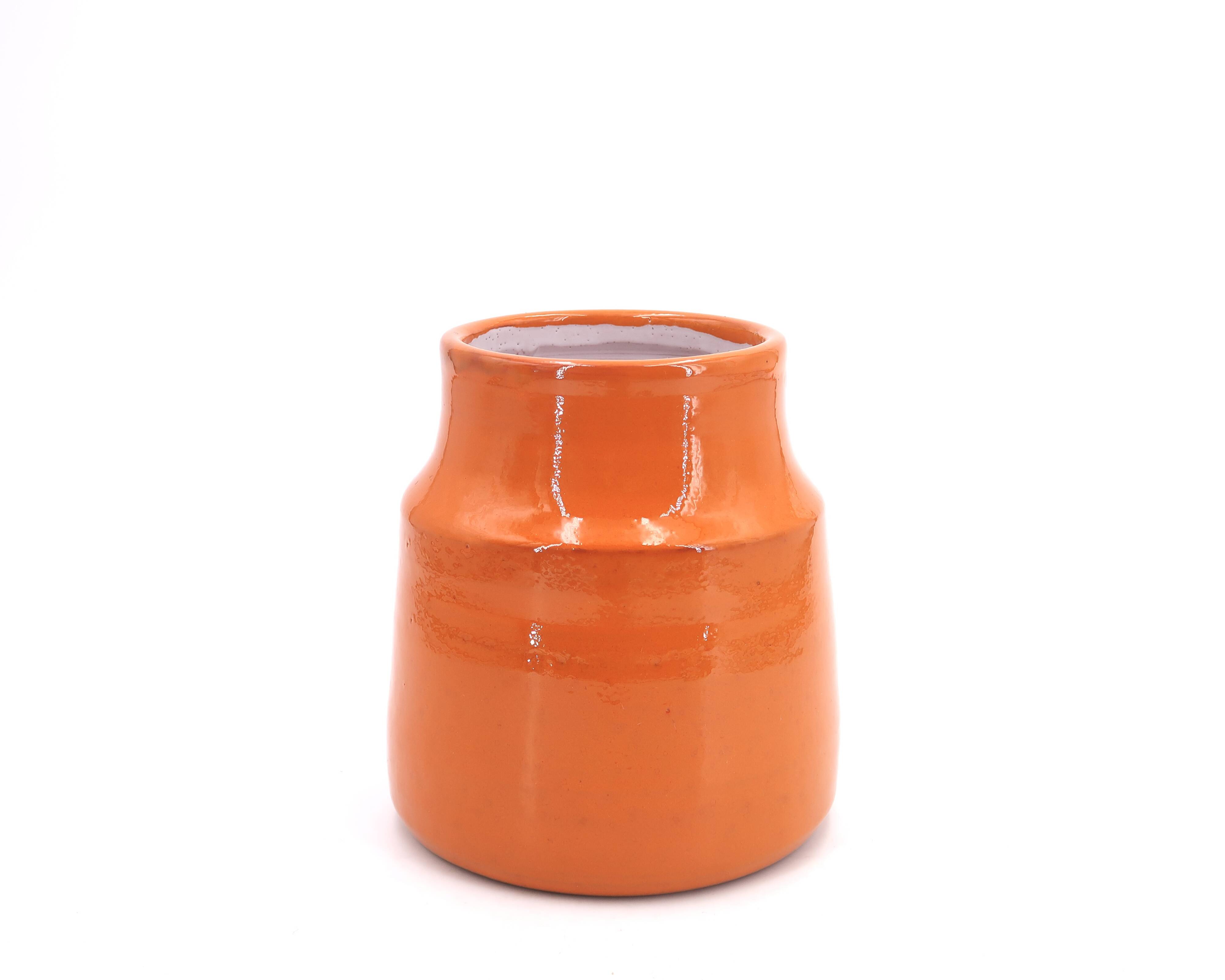 Orange ceramic by Mado Jolain, 1950s