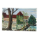 Old landscape painting oil on canvas