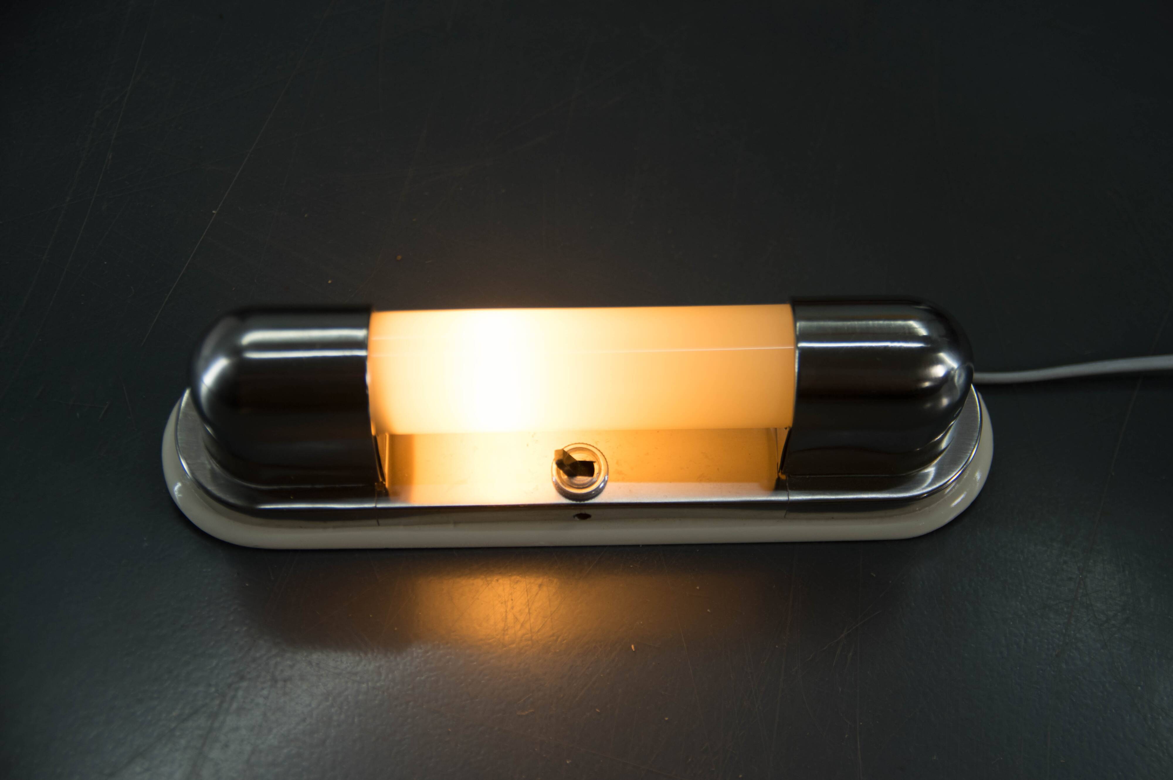 Art Deco / Functionalist / Bauhaus Wall Light, 1930s, Restored