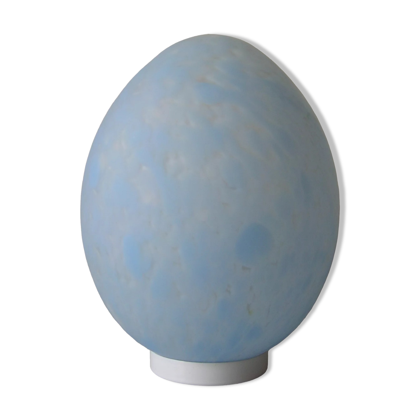 Lamp big egg in blue glass paste deco office living room
