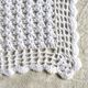 Couverture crochet vintage 140 x 130