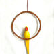 Perroquet vintage en bois