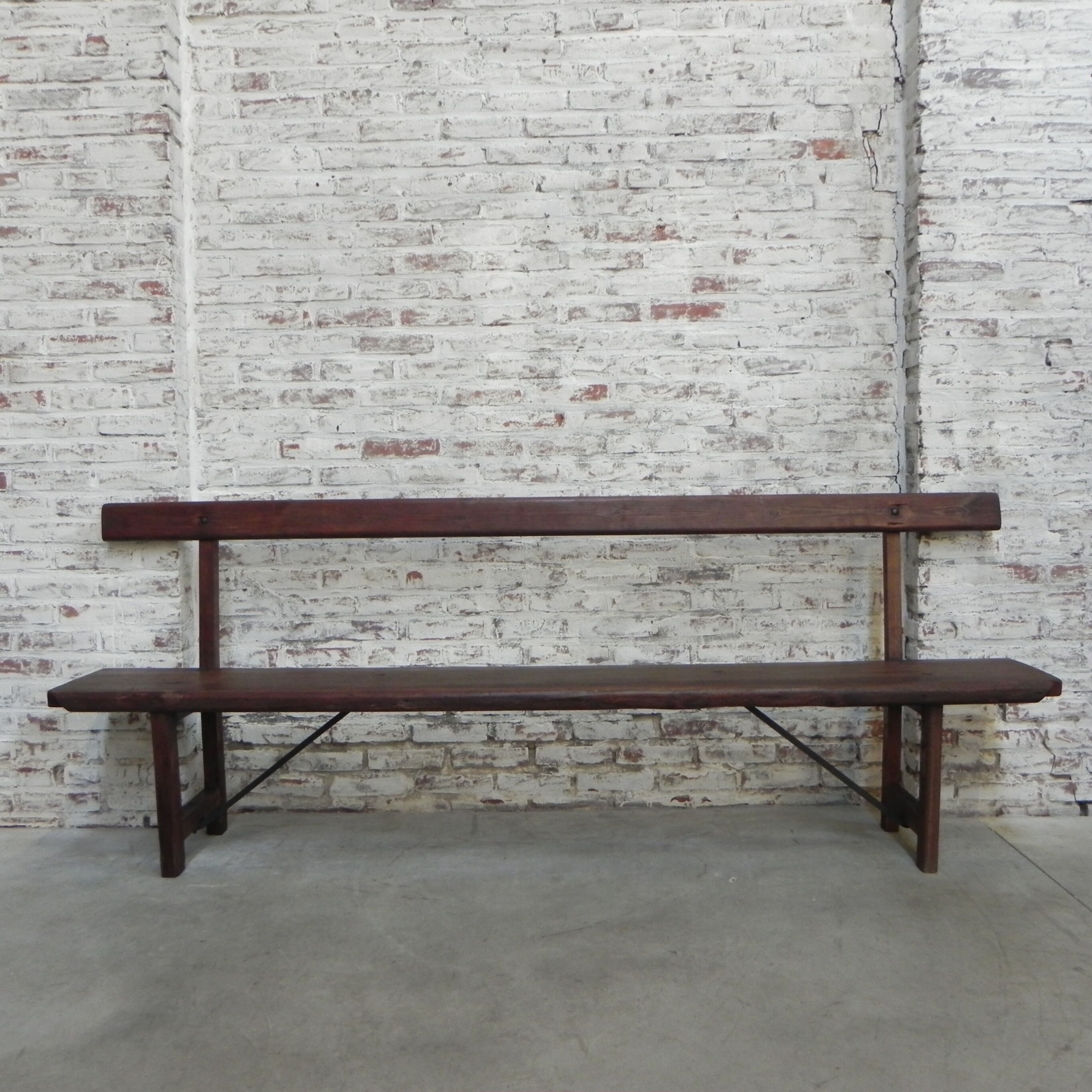 Wooden bench 225 cm