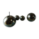 Old breakfast service, confectioner, sugar bowl, silver metal ball + glass