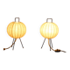 Pair of Cocoon Bedside Lamp by Friedel Wauer for Goldkant, 1960’s