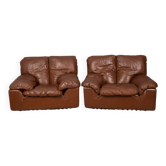 Paire de fauteuils années 1970 mod. bonheur design ammannati & vitelli pour brunati