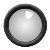 Convex mirror in black resin snakeskin effect 22cm