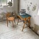Bureau et chaise enfant pieds compas