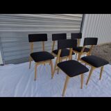Series of 5 vintage chairs