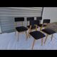 Series of 5 vintage chairs
