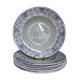 6 assiettes creuses terre de fer par Longwy