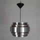Vintage aluminum pendant lamp, Lakro Amstelveen, 1960s