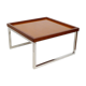 Table basse carrée bois & métal