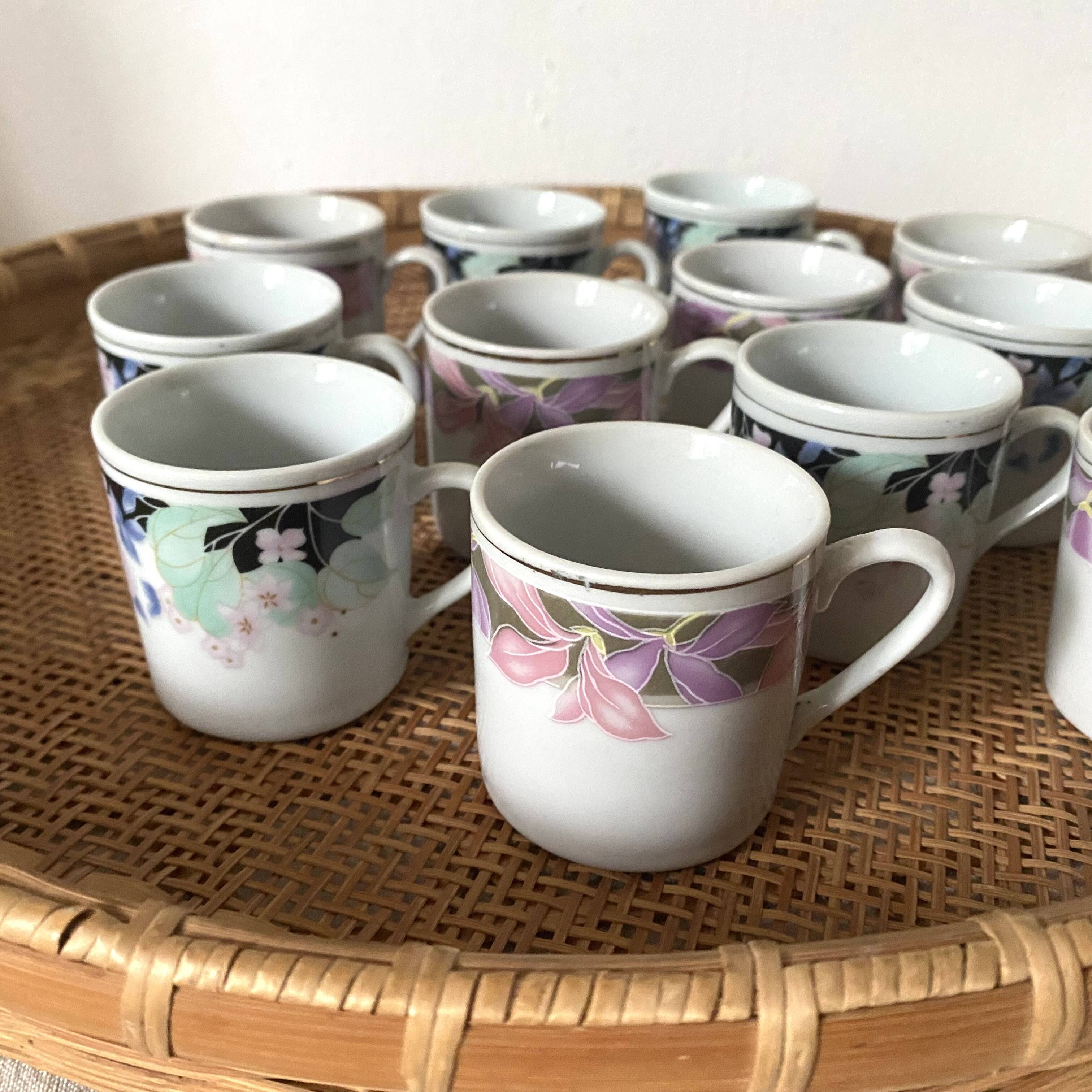 80s Mismatched Coffee Mugs