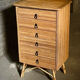Commode en rotin, années 60