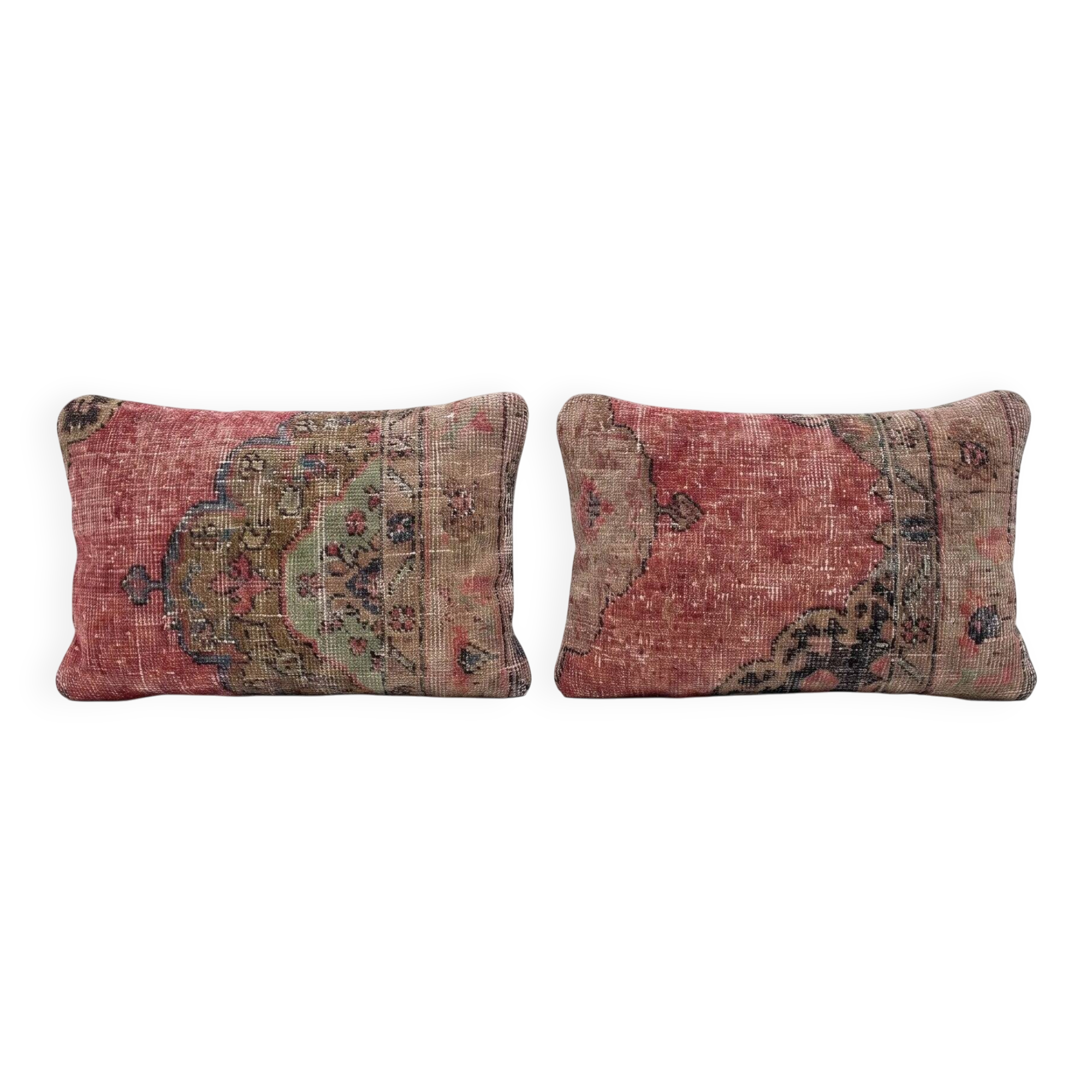 Lot de 2 housses de coussin turque vintage 41x61 cm